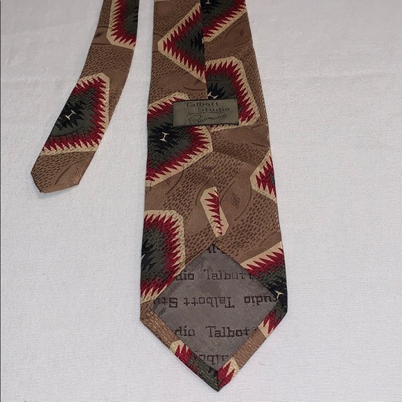 Talbott Studio Patterned Silk Tie NWOT - Picture 3 of 4